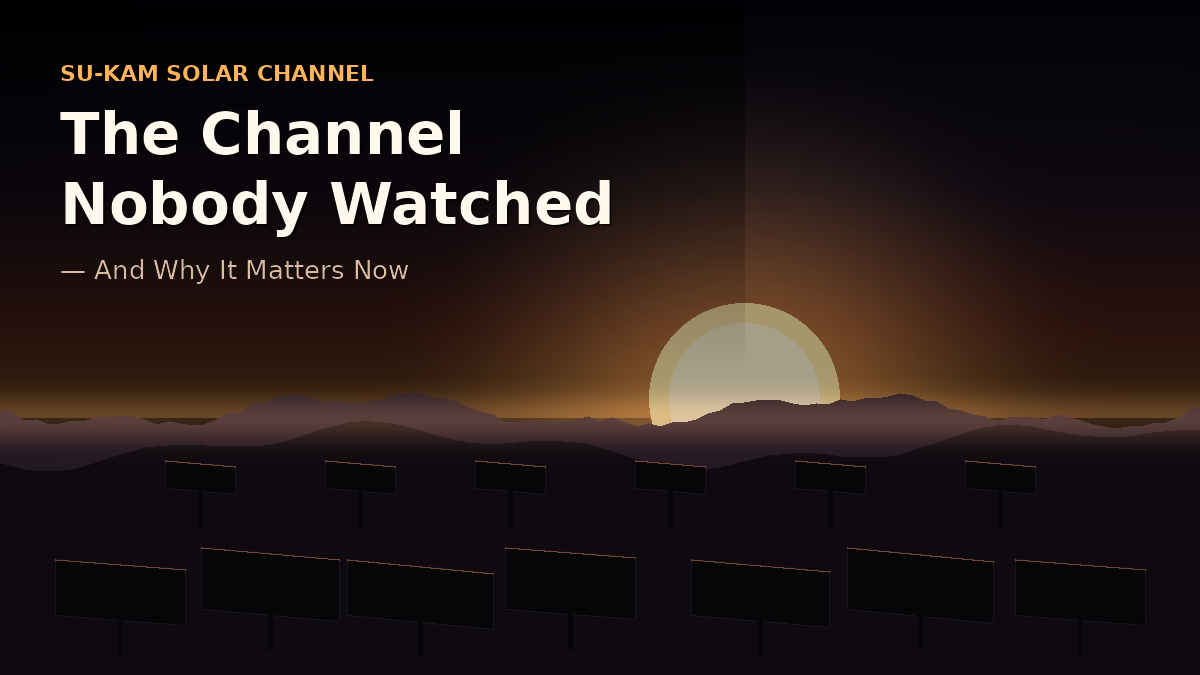 The Channel Nobody Watched — And Why It Matters Now