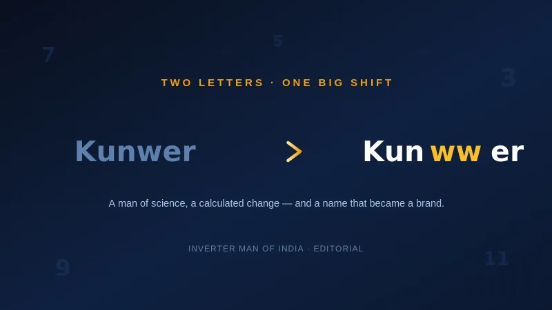 Kunwer to Kunwwer — the two-letter name change that became a brand