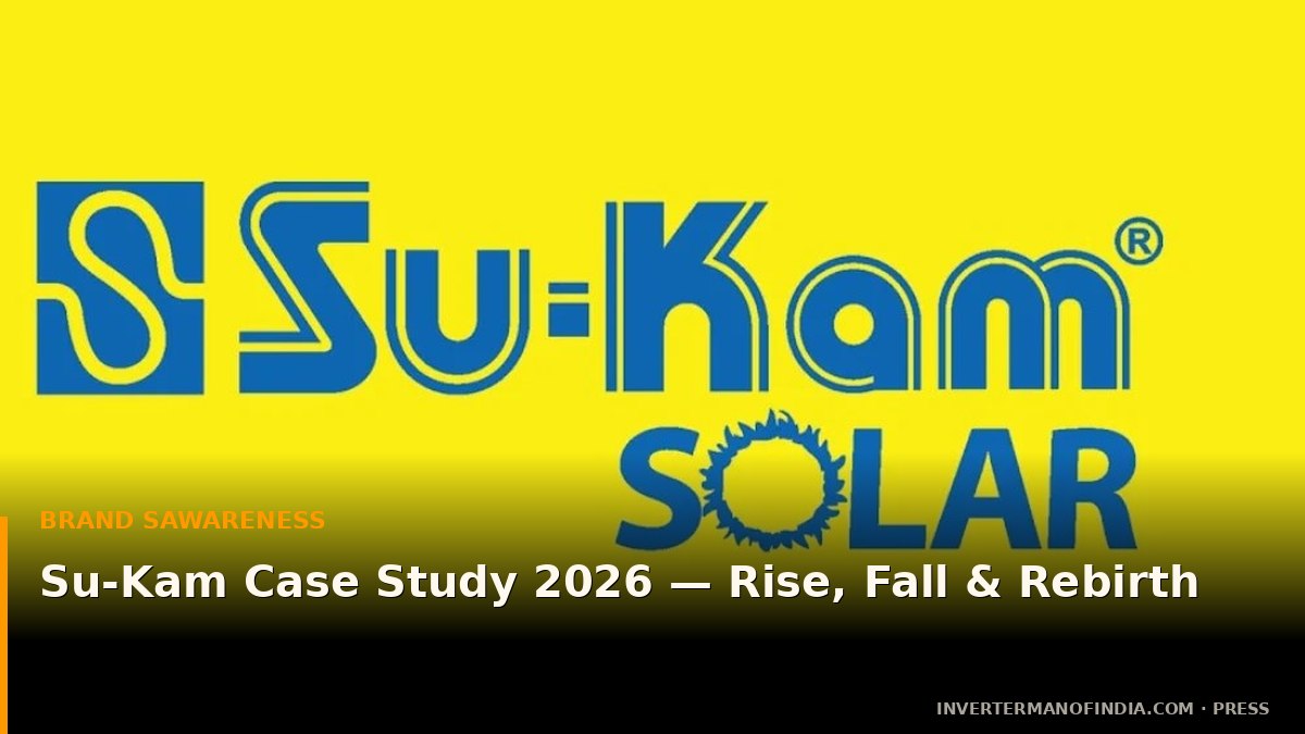 Su-Kam Case Study 2026 — Rise, Fall and Rebirth of India's Inverter Empire