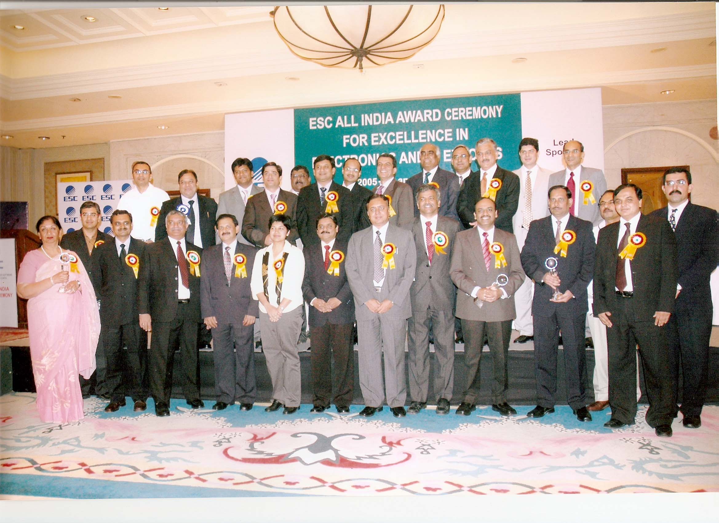 ESC All India Award Ceremony for Excellence in Electronics with Su-Kam among the honoured companies
